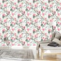 Tapeta Róże I Liście Eukaliptusa Malowane Akwarelą Flizelina 53x1000 TR-907-VER-53