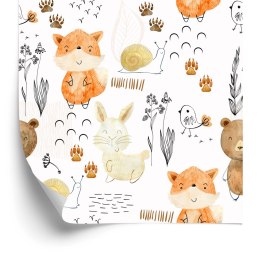 Tapeta Akwarelowe Zwierzątka Flizelina 53x1000 TR-5577-VER-53