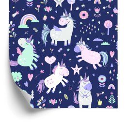 Tapeta Do Pokoju Dziewczynki Jednorożce, Gwiazdki Flizelina 53x1000 TR-1541-VER-53