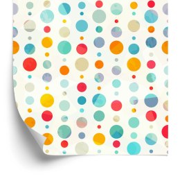 Tapeta Duże I Małe Kropki Flizelina 53x1000 TR-2267-VER-53