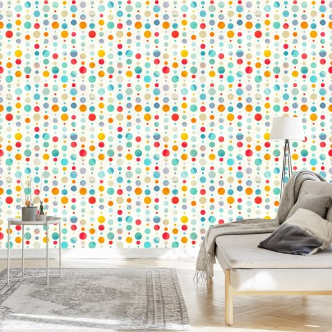 Tapeta Duże I Małe Kropki Flizelina 53x1000 TR-2267-VER-53