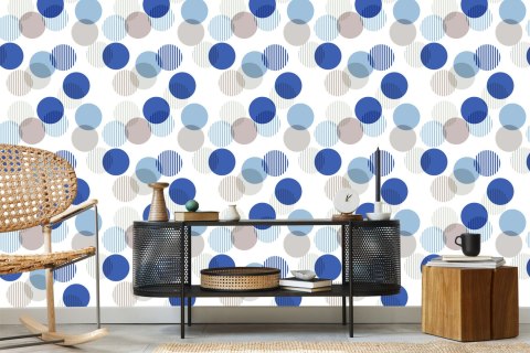 Tapeta Nowoczesne Abstrakcyjne Groszki Flizelina 53x1000 TR-789-VER-53