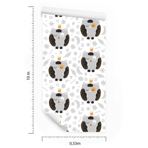 Tapeta Sowy W Koronach Flizelina 53x1000 TR-2152-VER-53