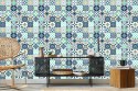 Tapeta Śródziemnomorska Turkusowa Mozaika Flizelina 53x1000 TR-353-VER-53