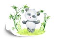 Fototapeta Panda I Bambus Flizelina Zmywalna 315x210 FT-2380-VEML315-210