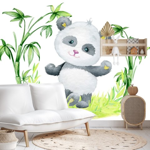 Fototapeta Panda I Bambus Flizelina Zmywalna 315x210 FT-2380-VEML315-210