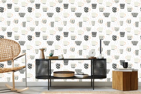 Tapeta Ścienna Do Jadalni W Stylu Skandynawskim Flizelina 53x1000 TR-1958-VER-53