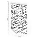 Tapeta Czarno-Biała Typografia Nowy Jork Flizelina 53x1000 TR-3933-VER-53