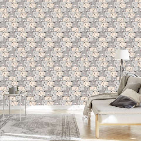 Tapeta Dla Dzieci - Kotki Flizelina 53x1000 TR-3427-VER-53