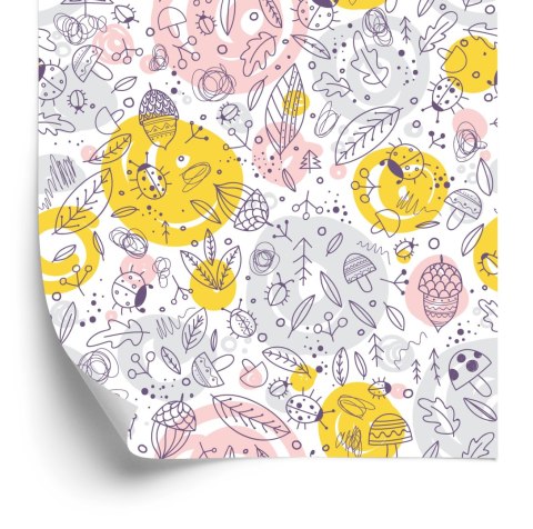 Tapeta Dla Dzieci - Ładny Leśny Motyw Flizelina 53x1000 TR-819-VER-53