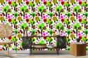 Tapeta Dla Dzieci - Leśne Zwierzątka, Kolorowe Kwiaty I Drzewa Flizelina 53x1000 TR-1051-VER-53