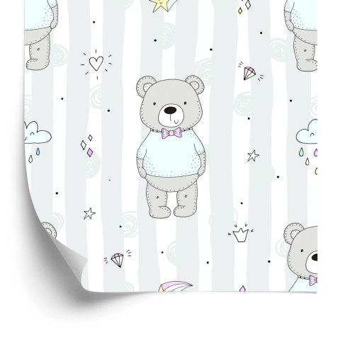 Tapeta Dla Dzieci - Zabawne Misie Flizelina 53x1000 TR-566-VER-53