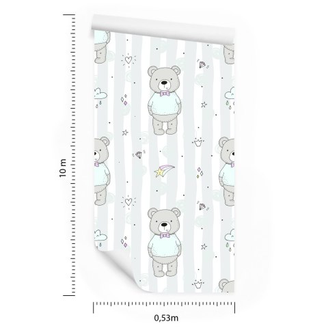 Tapeta Dla Dzieci - Zabawne Misie Flizelina 53x1000 TR-566-VER-53