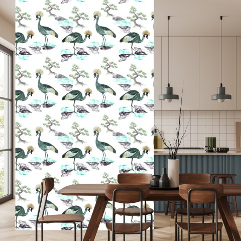 Tapeta - Piękne Ptaki I Kwiaty Flizelina 53x1000 TR-3152-VER-53