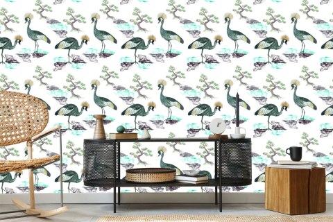 Tapeta - Piękne Ptaki I Kwiaty Flizelina 53x1000 TR-3152-VER-53