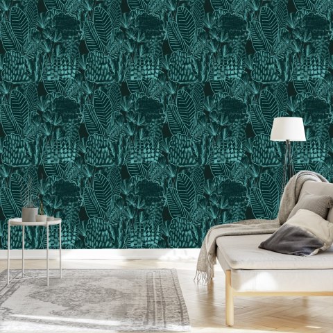 Tapeta Rysowane Liście Vintage Flizelina 53x1000 TR-3721-VER-53