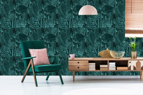 Tapeta Rysowane Liście Vintage Flizelina 53x1000 TR-3721-VER-53