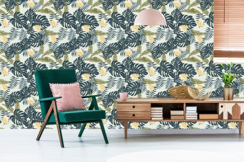 Tapeta Zieleń Liści Flizelina 53x1000 TR-2376-VER-53