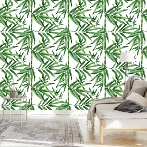 Tapeta Bambusowy Las Z Liśćmi Flizelina 53x1000 TR-3699-VER-53