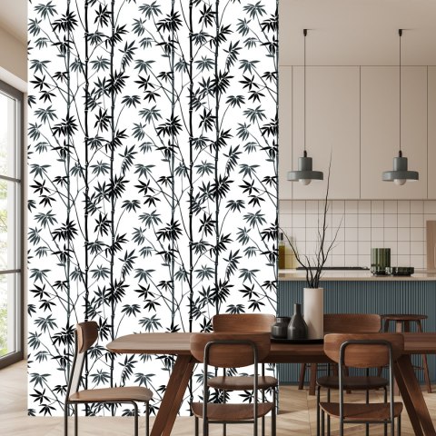 Tapeta Czarno-Biały Las Bambusowy Flizelina 53x1000 TR-3698-VER-53
