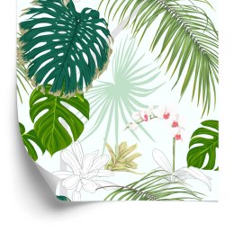 Tapeta Różnorodne Liście I Kwiaty Flizelina 53x1000 TR-4325-VER-53