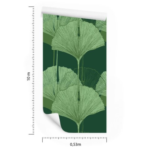 Tapeta Zielone Liście Flizelina 53x1000 TR-4311-VER-53