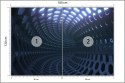 Fototapeta 3D Tunel - Abstrakcja Flizelina Zmywalna 180x120 FT-59-VEML180-120