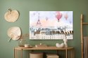 Obraz Na Płótnie Balony Latające Nad Paryżem Canvas Naturalny 100x70 LB-1087-NC100-70