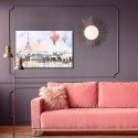 Obraz Na Płótnie Balony Latające Nad Paryżem Canvas Naturalny 120x80 LB-1087-NC120-80