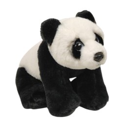 Maskotka Panda Siedząca Pluszka 22cm Miękka Przytulanka Miś Czarno-Biały