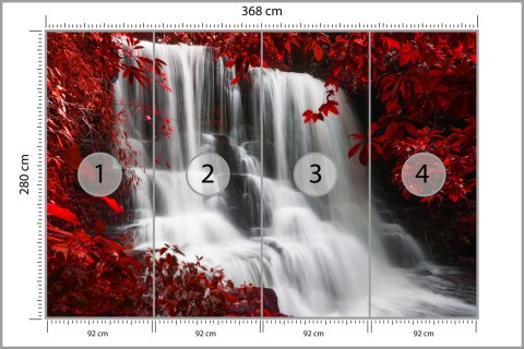Fototapeta Jesienny Wodospad Flizelina 368x280 FT-556-V10