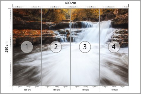 Fototapeta Jesienny Wodospad Flizelina 400x280 FT-560-VE400-280