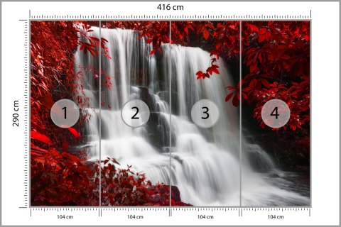 Fototapeta Jesienny Wodospad Flizelina 416x290 FT-556-VEXXXXL