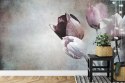 Fototapeta Tulipany W Stylu Vintage Vinyl Strukturalny 180x120 FT-970-VS180-120