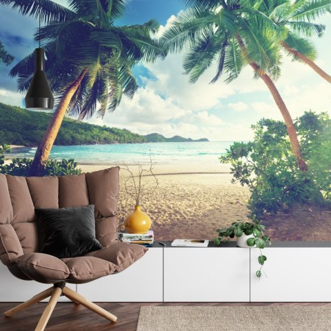 Fototapeta Palmy Na Seszelach Flizelina Zmywalna 520x318 FT-4138-VEMLXXXXXL