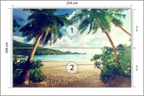 Fototapeta Palmy Na Seszelach Tapeta Samoprzylepna 254x184 FT-4138-SK4