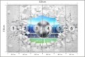 Fototapeta 3D Cegła, Piłka Nożna Tapeta Samoprzylepna 520x318 FT-1941-SKXXXXXL