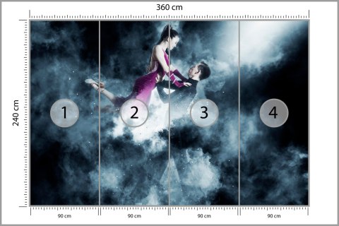 Fototapeta Para Tancerzy Balowych Podczas Występu Flizelina 360x240 FT-3826-VE360-240