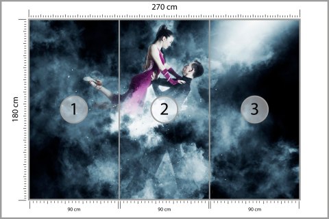 Fototapeta Para Tancerzy Balowych Podczas Występu Tapeta Samoprzylepna 270x180 FT-3826-SK270-180