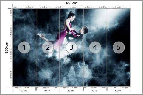 Fototapeta Para Tancerzy Balowych Podczas Występu Tapeta Samoprzylepna 460x300 FT-3826-SK12