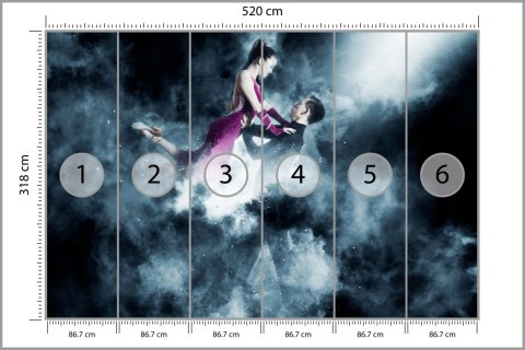 Fototapeta Para Tancerzy Balowych Podczas Występu Tapeta Samoprzylepna 520x318 FT-3826-SKXXXXXL