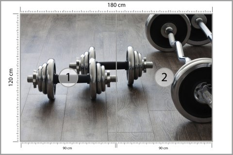 Fototapeta Hantle I Sztangi Vinyl Strukturalny 180x120 FT-3939-VS180-120