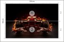 Fototapeta Płonący Bolid F1 Tapeta Samoprzylepna 254x184 FT-3789-SK4