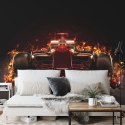 Fototapeta Płonący Bolid F1 Vinyl Gładki 208x146 FT-3789-VGXL