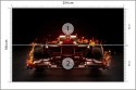 Fototapeta Płonący Bolid F1 Vinyl Gładki 254x184 FT-3789-VG4
