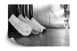 Fototapeta Czarno-Białe Kije Hokejowe Tapeta Samoprzylepna 360x240 FT-3838-SK360-240