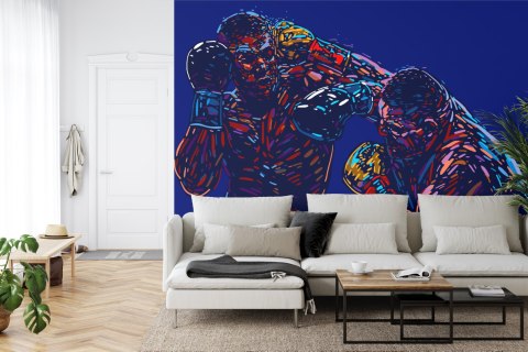 Fototapeta Abstrakcyjna Walka Bokserów Flizelina Zmywalna 312x219 FT-3439-VEMLXXL