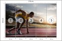 Fototapeta Sportowiec W Bloku Startowym 3D Vinyl Strukturalny 416x254 FT-3607-VSXXXL