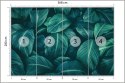 Fototapeta Ciemne Liście Tropikalne Flizelina Zmywalna 368x280 FT-2222-VEML10