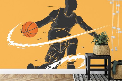 Fototapeta Dryblujący Koszykarz Tapeta Samoprzylepna 360x240 FT-3116-SK360-240